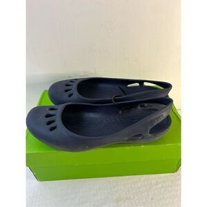Crocs navy ballet flats size 11